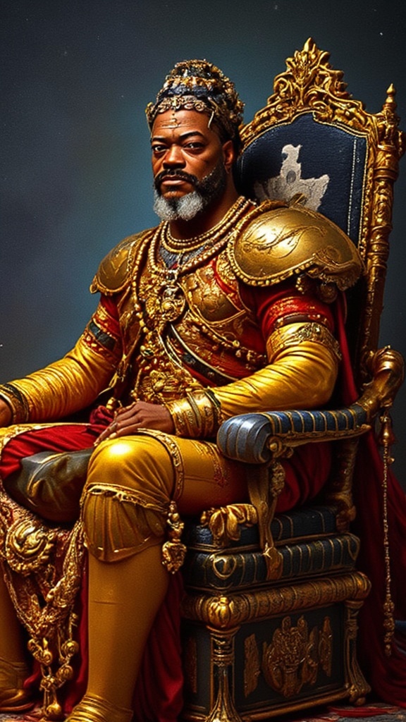 Custom AI art example - LoRA-generated portrait